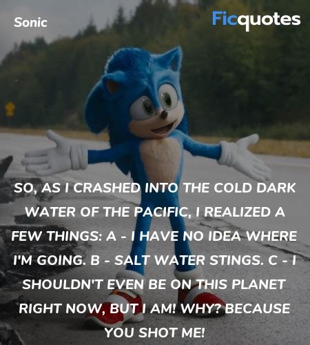 Sonic Quotes - Sonic The Hedgehog (2020)