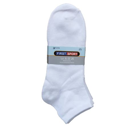 First Sport | Ankle Socks: Men (FSMA2) White - Sports & Games