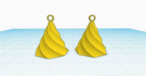 Simple earring designed in Tinkercad by Aakaar Lab | Download free STL model | Printables.com