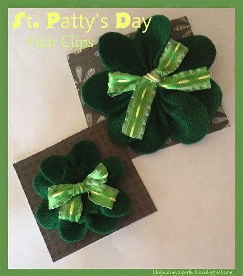 Life's Journey To Perfection: St. Patty's Day Flower/Shamrock Hair ...