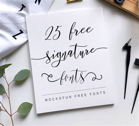 (FREE) Signature Fonts - MockoFUN