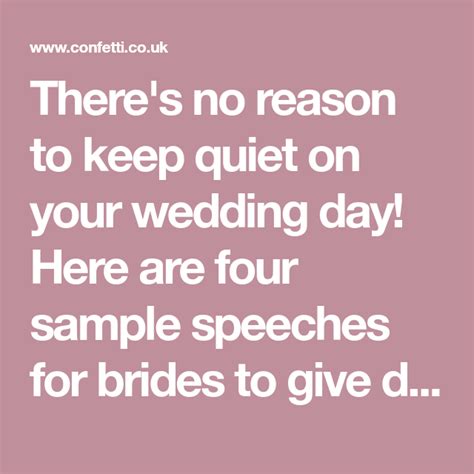 How to Write the Perfect Bride's Wedding Speech | Wedding speech, Bride speech, Bride wedding speech