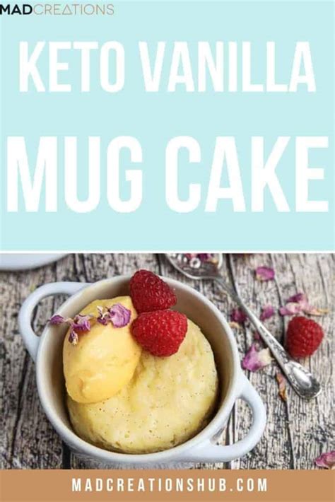 Keto Vanilla Mug Cake So Light and Fluffy - Mad Creations Hub