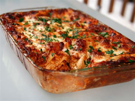 Nana's Lasagna Bolognese with Angus Beef, Eggplant, Ricotta Cheese, and ...