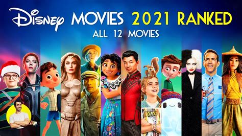 DISNEY MOVIES 2021 - All 12 Movies Ranked Worst to Best (w/ Pixar ...