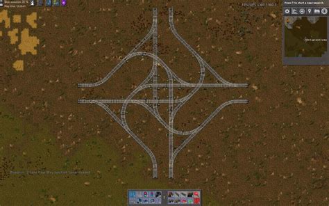 Four Way Rail Junctions : r/factorio