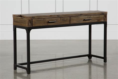 Foundry 56" Brown Flip-Top Entryway Console Table | Living Spaces