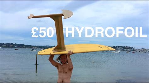 I built a hydrofoil and tried it out - YouTube