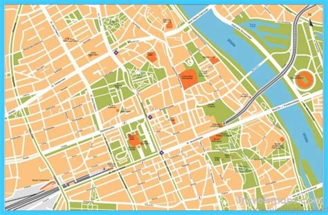 Map of Warsaw - TravelsMaps.Com