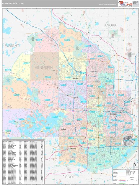 Hennepin County Map With Cities