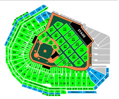 Fenway Park Concert Seating Chart With Rows And Seat Numbers | Elcho Table