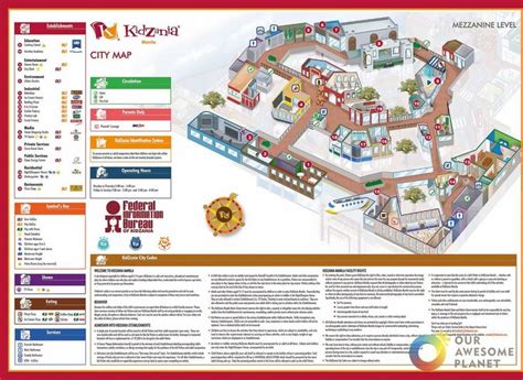 Kidzania Mapa | Education city, Map, Kids playground