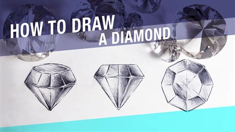 How To Draw A Diamond | Drawings, Draw, Diamond