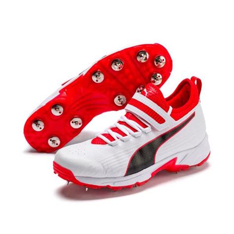 Puma Cricket 19.1 Bowling Boot WHITE/RED | Boots, Puma, Hockey equipment