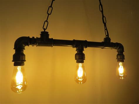 Pin on Handmade steampunk industrial pipe lamps with edison bulbs