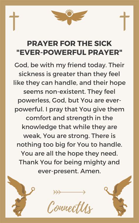 24 Encouraging Prayers for a Sick Friend – ConnectUS