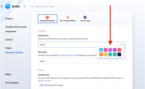 Introducing: Color coding for workspaces