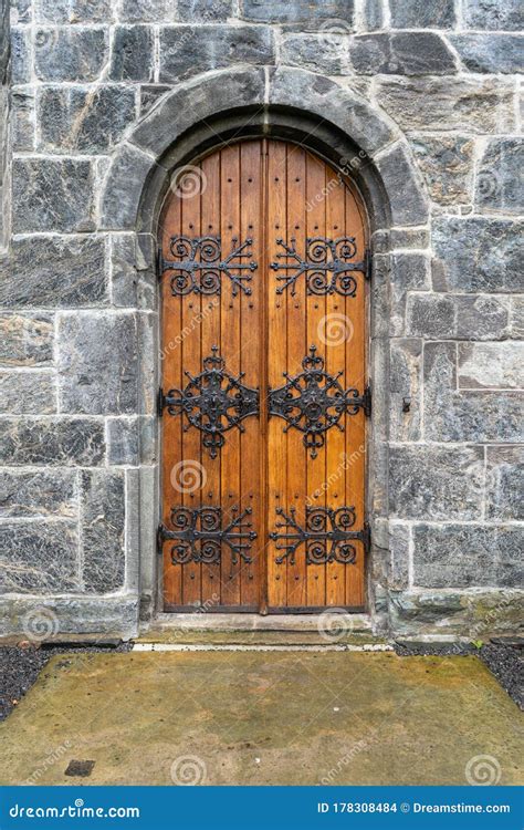 The Door of the Bergenhus, Harborside Stone Fortress and Museum in ...