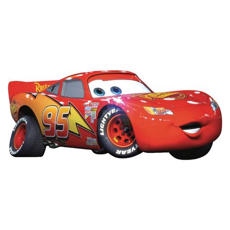 Room Mates Cars Lightning McQueen Giant Wall Decal & Reviews | Wayfair