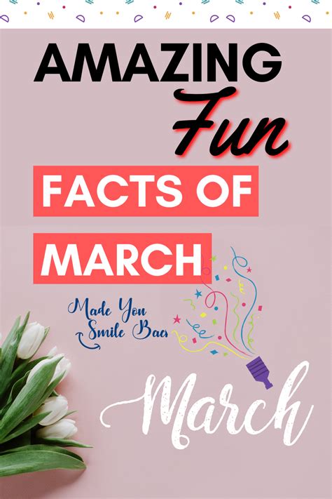 Amazing Fun Facts of March