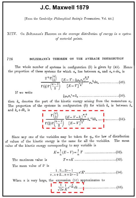 The later definitive formulation elaborating the Boltzmann derivation... | Download Scientific ...