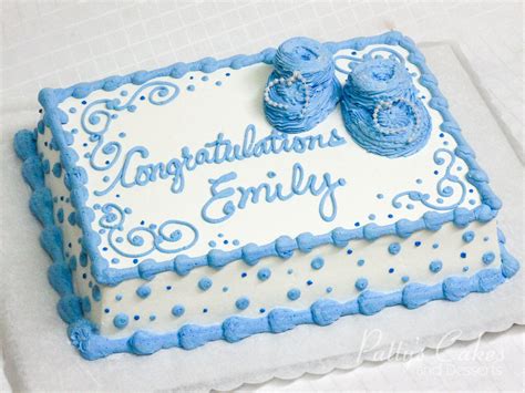 Photo of a blue baby shower cake - Patty's Cakes and Desserts