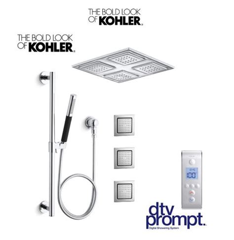 Kohler Luxury Shower System: Includes 3 Port Digital Valve, WaterTile ...