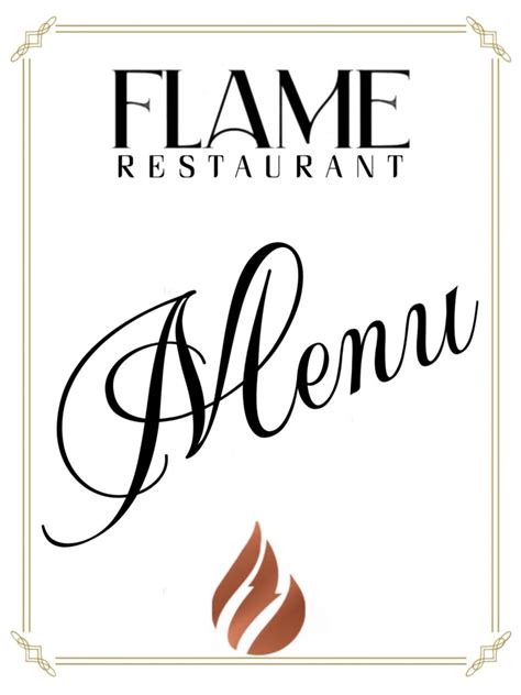 Menu - Flame-Restaurant