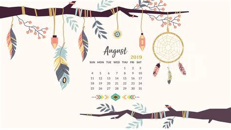 August 2019 HD Calendar Wallpaper | Calendar wallpaper, Desktop wallpaper calendar, Desktop calendar