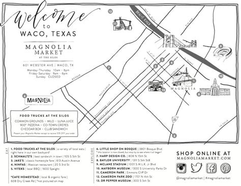 Visit The Silos - Magnolia Market - Magnolia Texas Map - Printable Maps