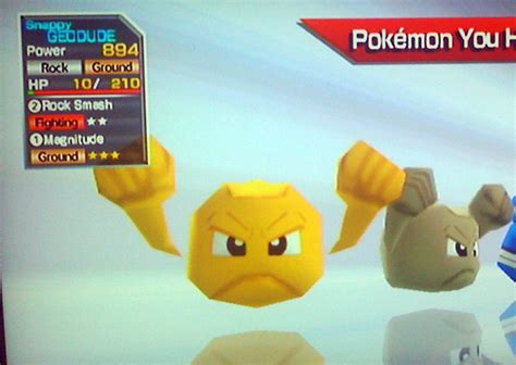 Pokemon Rumble - Shiny Geodude by Chibi-Warmonger on DeviantArt