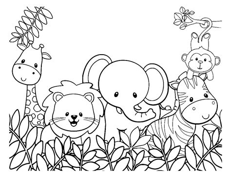 Zoo Coloring Pages Printable for Free Download