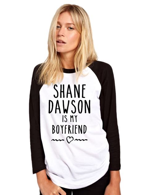 SHANE DAWSON Is My Boyfriend - Merch Girls Womens Baseball Top Many Sizes | eBay