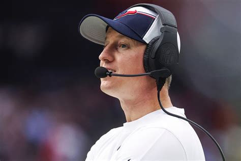 Texans’ Offensive Coordinator Bobby Slowik speaks to the media about ...