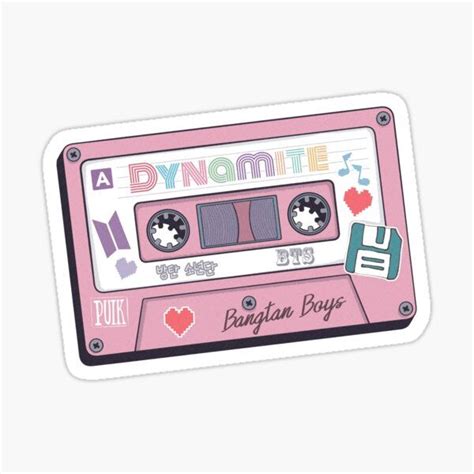 "BTS Jungkook Dynamite" Sticker by Yani-o | Redbubble | Pegatinas bonitas, Pegatinas kawaii ...