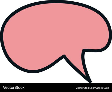 Speech bubble message icon Royalty Free Vector Image