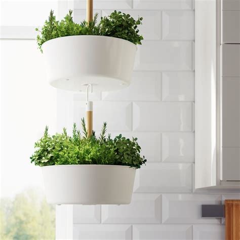 BITTERGURKA white, Hanging planter - IKEA