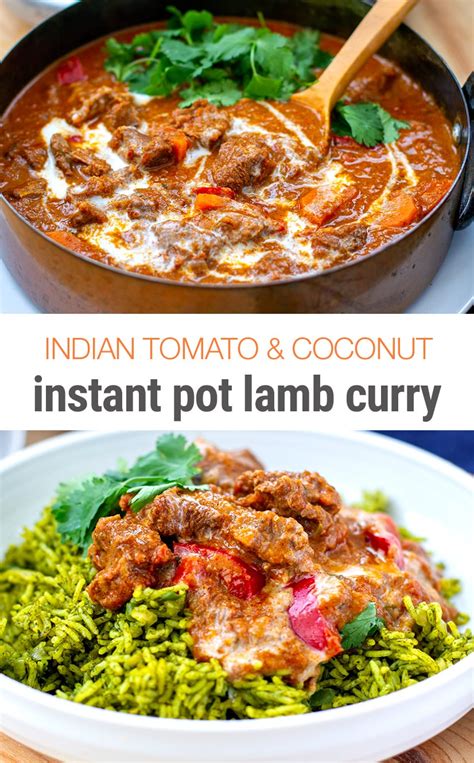 Instant Pot Lamb Curry With Tomato & Coconut