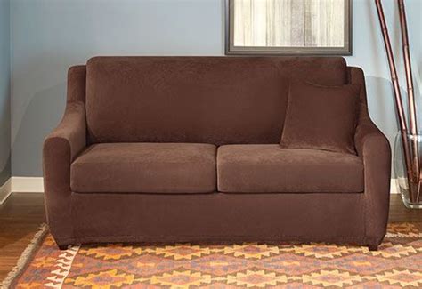 Photo of Stretch Pique 2 Seat Sleeper Sofa Sofa Couch, Loveseat Sleeper Sofa, Queen Size Sleeper ...