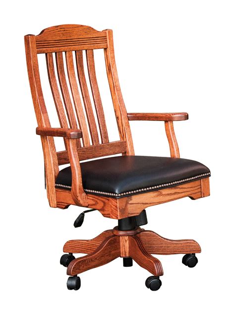 Royal Office Chair | Amish Solid Wood Office Chairs | Kvadro Furniture