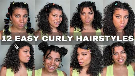 12 Easy Curly Hairstyles | 90s & Y2K Edition | Curly hair styles easy ...