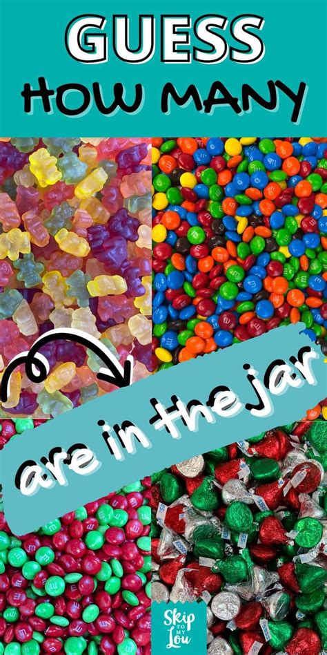 Guess How Many Are In The Jar | Skip To My Lou | Candy guessing game, Guessing jar, Jar games