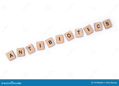 The word ANTIBIOTICS stock photo. Image of prevent, illness - 141996462