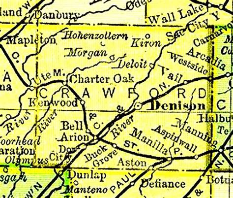 Crawford County Map, 1895