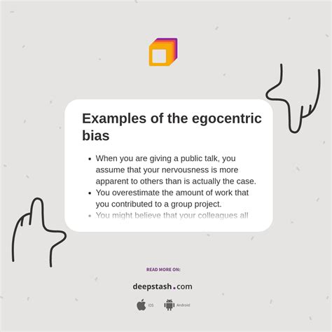 Examples of the egocentric bias - Deepstash