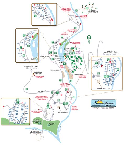 Devil's Den State Park Map