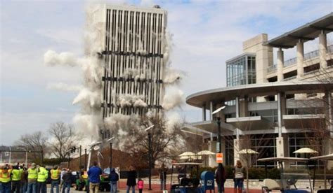 Tallest building in Kentucky’s capital city demolished as thousands look on - National ...