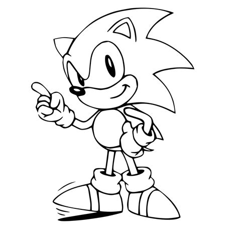 sonic coloring pages - PNGBUY