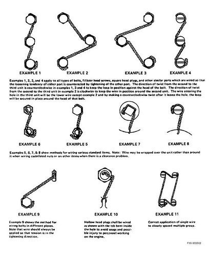 Safety wire Diagrams | 13x Forums