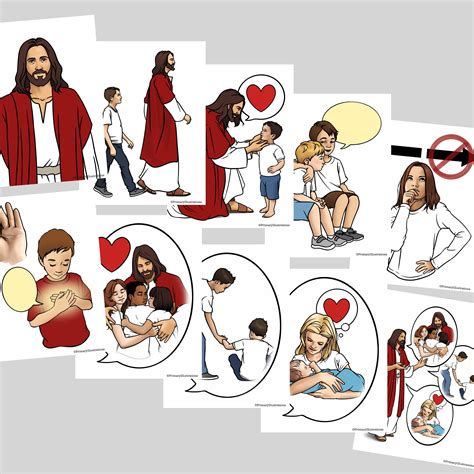 I'm Trying to Be Like Jesus Primary Singing Time Visuals Packet - Etsy